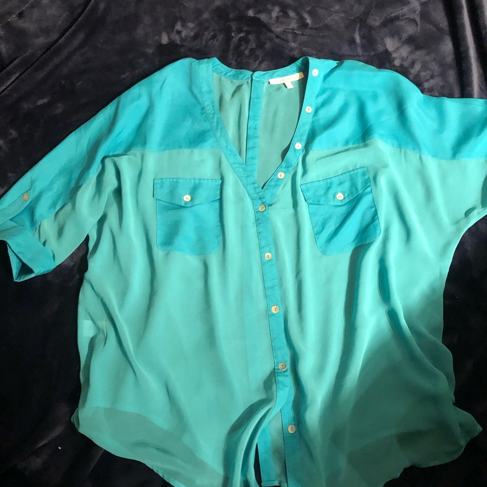 Semi sheer blouse